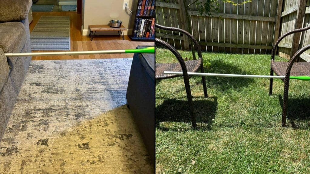 Creating a temporary agility jump is easy with household items Creating a temporary agility jump is easy with household items