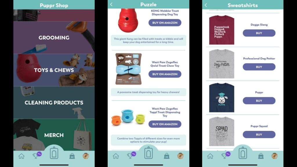 The Puppr store offers a wide variety of highly recommended options The Puppr store offers a wide variety of highly recommended options
