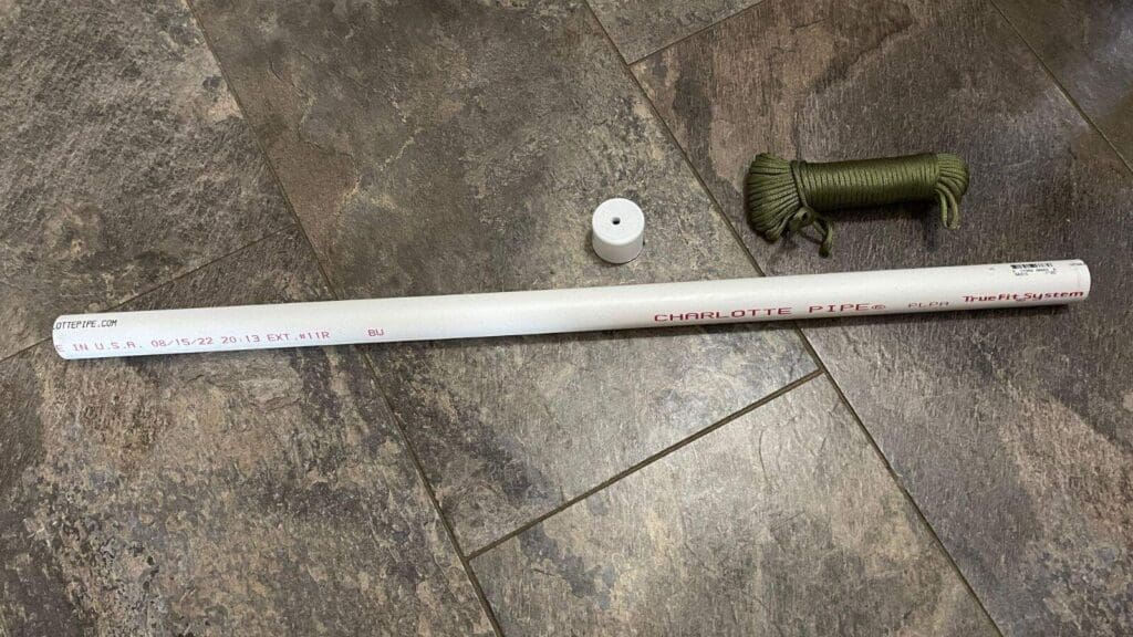 All you need to make your DIY flirt pole is rope and a pole All you need to make your DIY flirt pole is rope and a pole