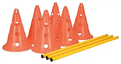 Trixie Dog Agility Hurdle Cone Set (Cavaletti, Set of 3)