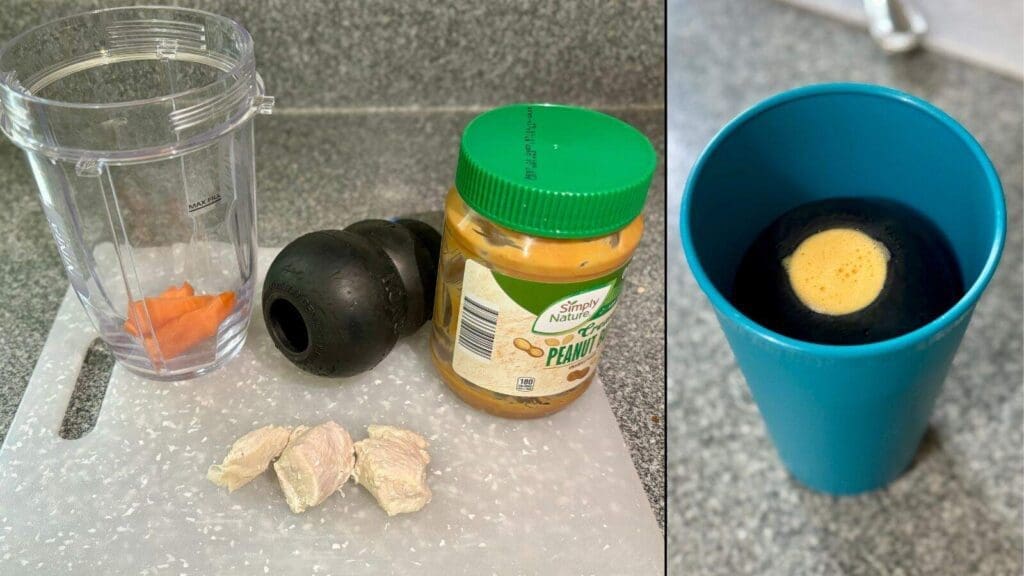 Frozen Kong recipes chicken carrot and peanut butter