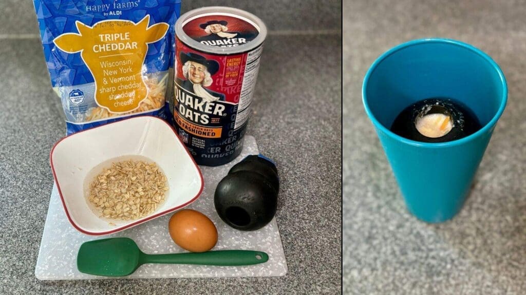 Frozen Kong recipes scrambled eggs and oatmeal