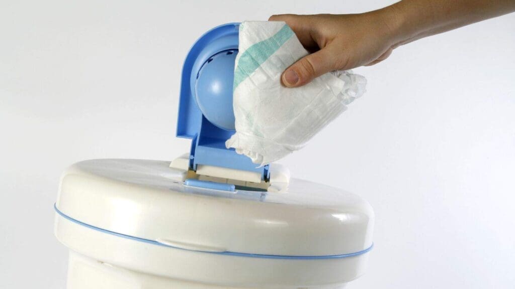 A diaper genie is a convenient way to dispose of dog poop A diaper genie is a convenient way to dispose of dog poop